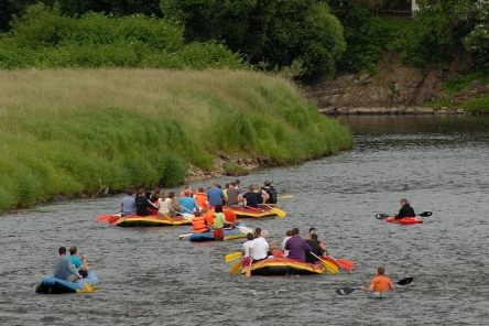 Wasserwandern - Getümmel auf der Mulde